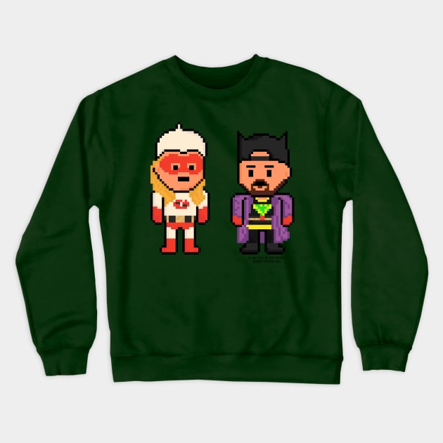 Pixel Bluntman and Chronic Crewneck Sweatshirt by gkillerb